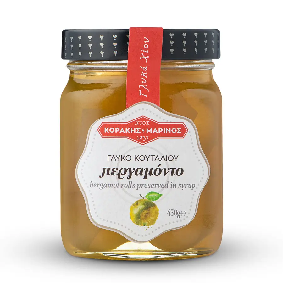 Korakis Marinos Bergamot Rolls in syrup 450g