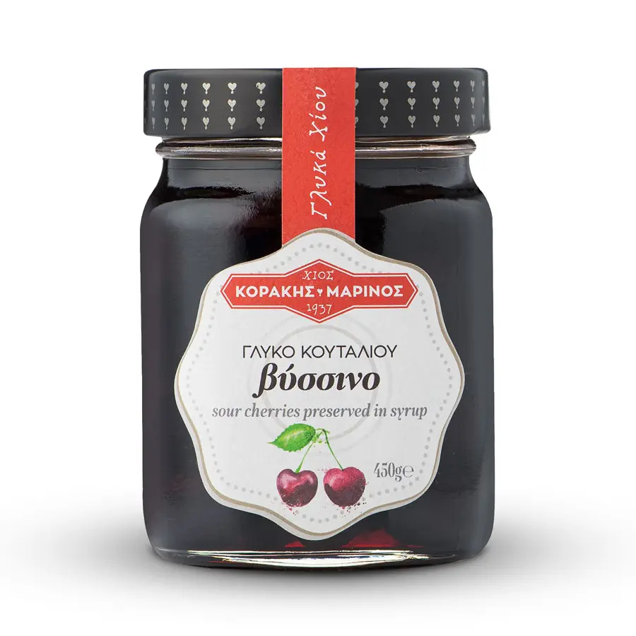 Korakis Marinos Sour Cherries in syrup 450g