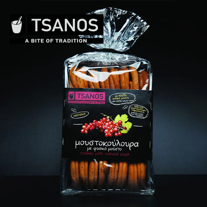 Tsanos Cookies with Natural Must